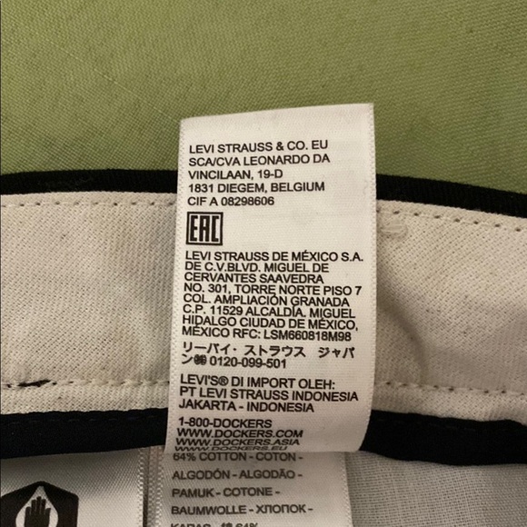 Dockers  Men’s Classic Fit Black  Dress Pants or Work Pants34 X 30 - Picture 5 of 6